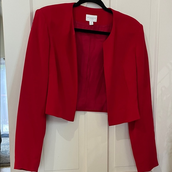 Elegant Red Women's Dress - Picture 8 of 14